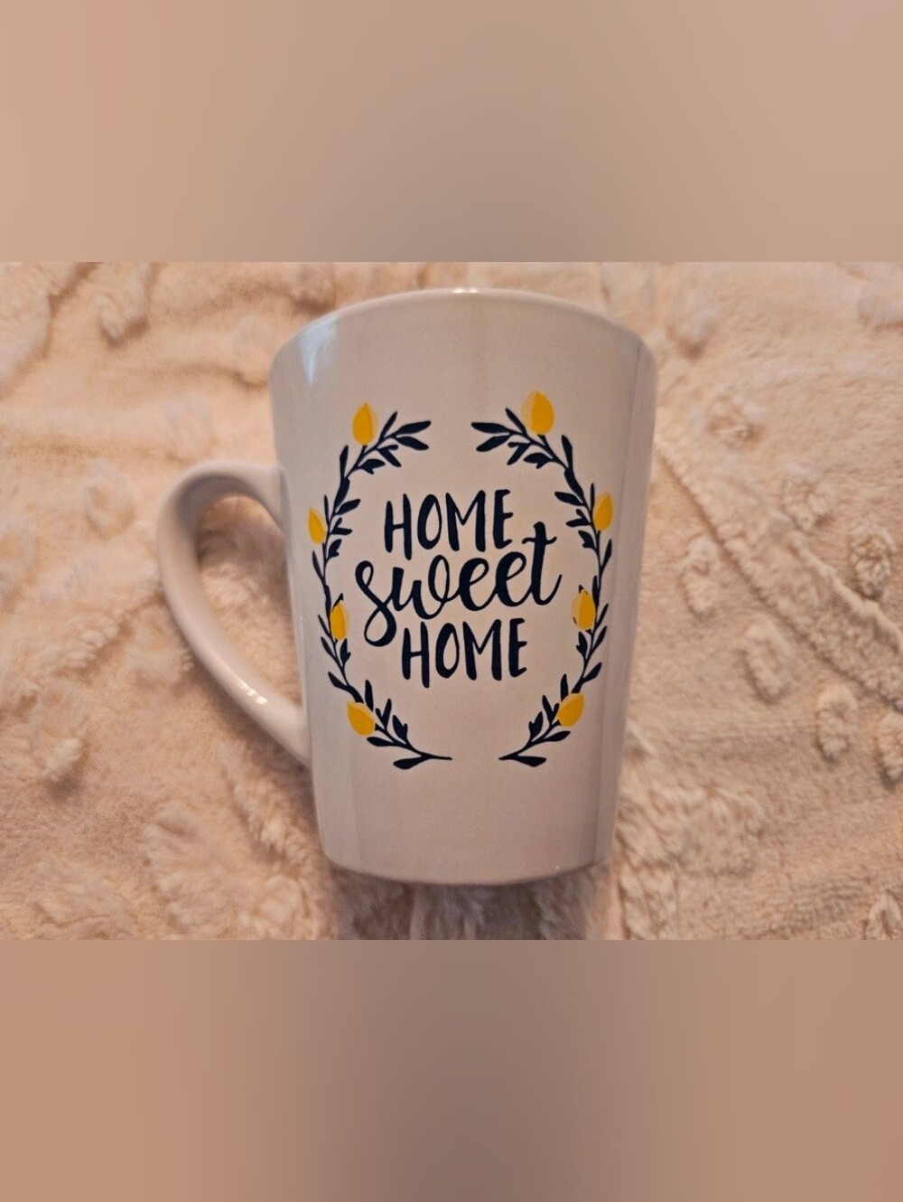 Rare Lemon & Leaves Wreath Tall Mug